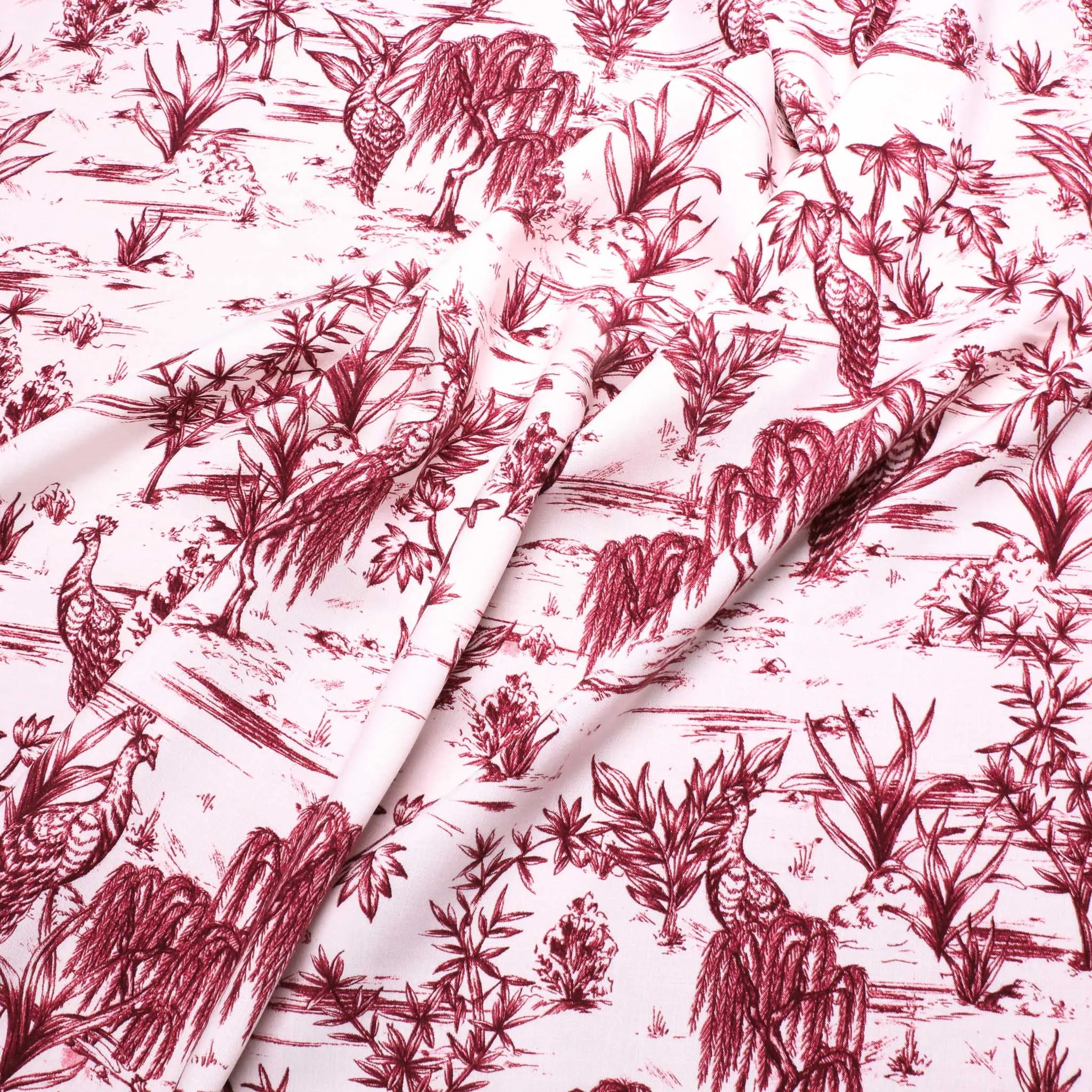 Viscose Challis Fabric - Off-white