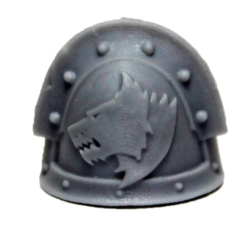 Warhammer 40K Marines Forgeworld Space Wolves MKIII Shoulder Pad Bits