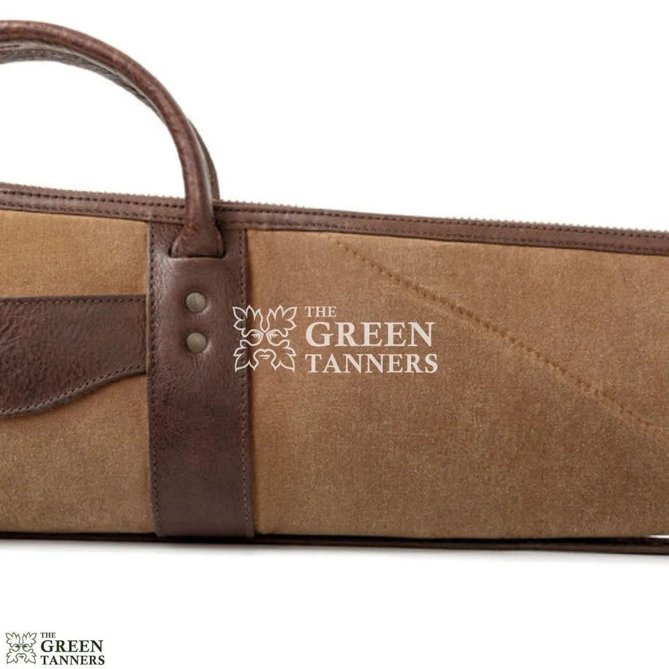Waxed Canvas Shotgun Case With Sliding Shoulder Pad