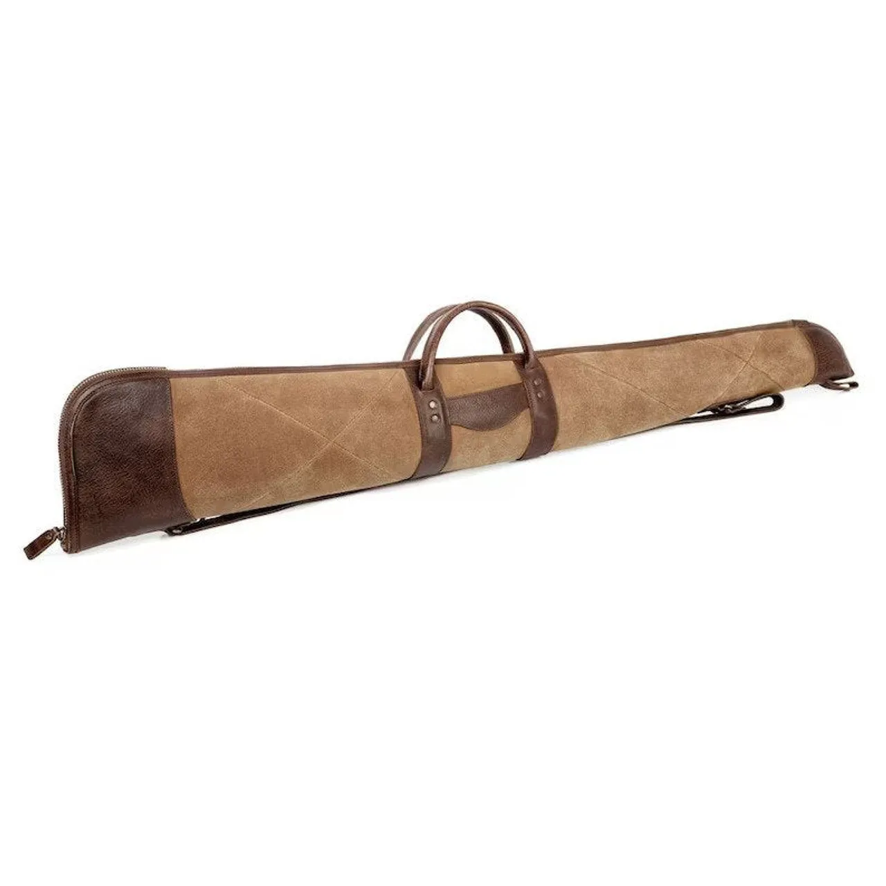Waxed Canvas Shotgun Case With Sliding Shoulder Pad