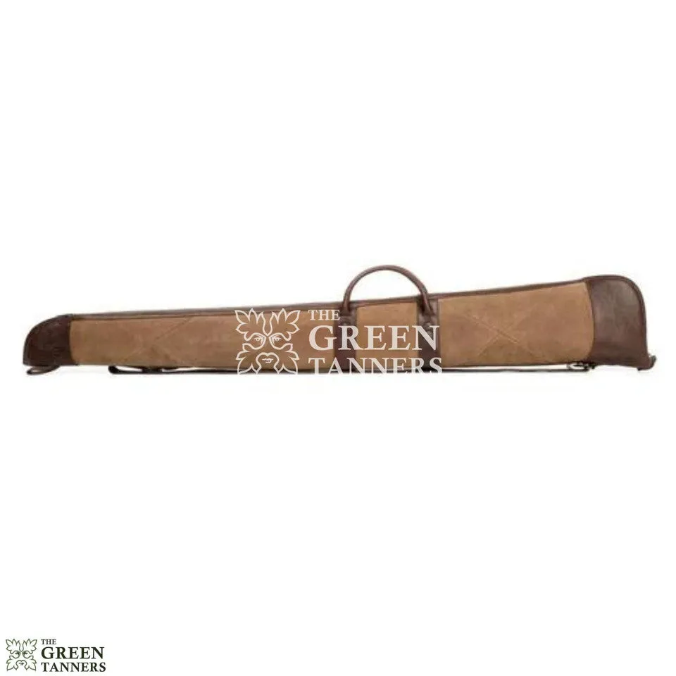 Waxed Canvas Shotgun Case With Sliding Shoulder Pad