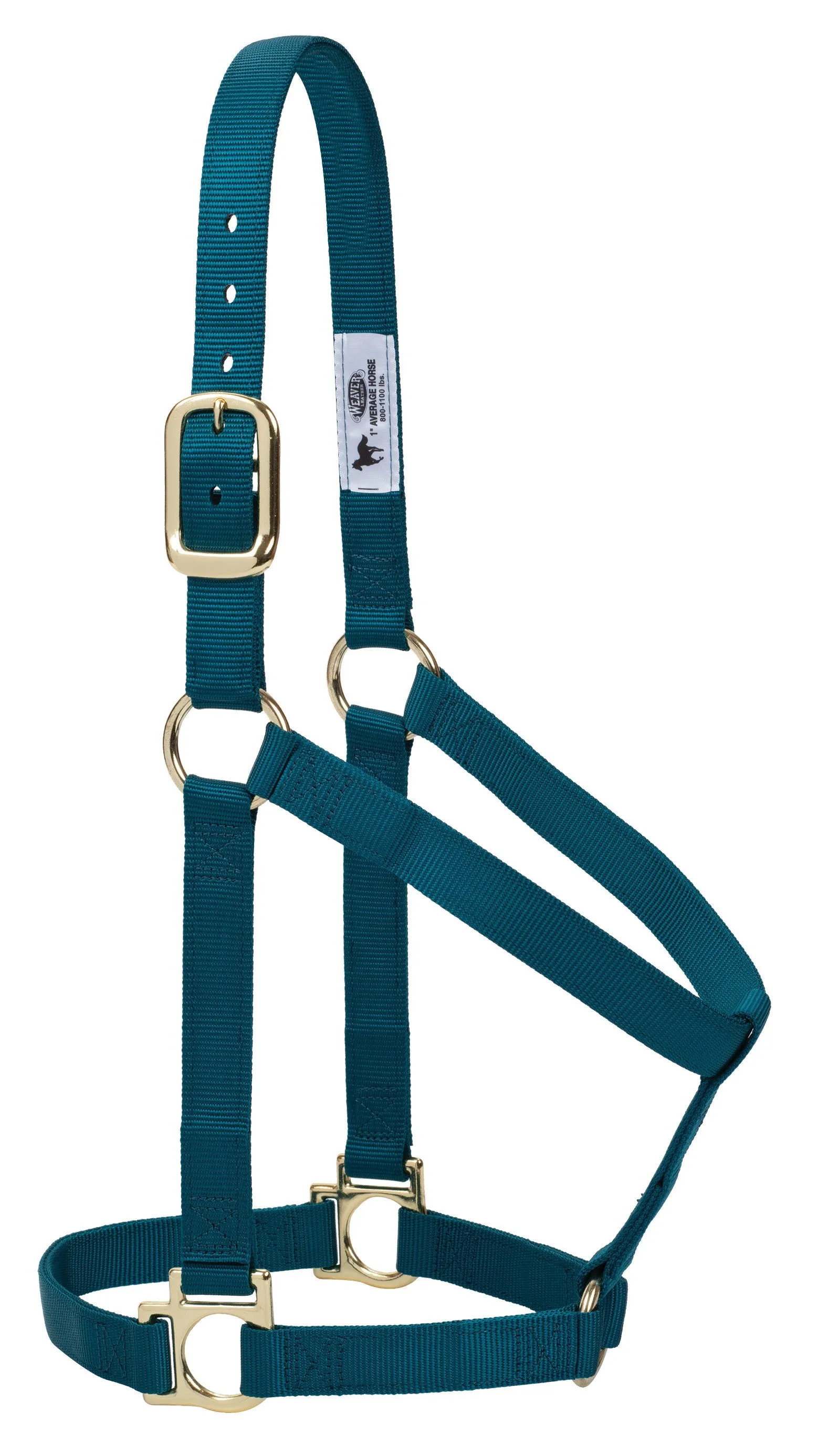 Weaver Basic Non-Adjustable Nylon Halter, 1" Average Horse (Multiple Color Options)