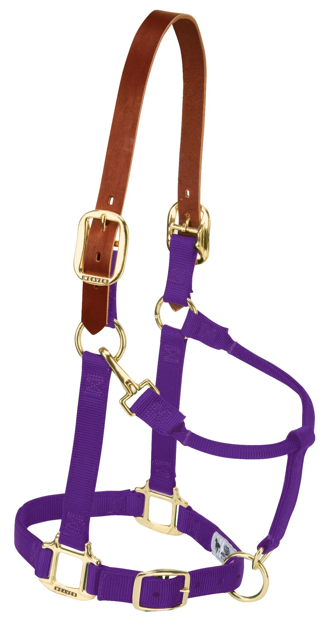 Weaver Breakaway Original Adjustable Chin and Throat Snap Halter, 3/4" Weanling/Pony (Multiple Color Options)