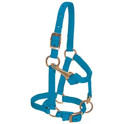 Weaver Leather Miniature Horse Adjustable Chin and Throat Snap Halter, 5/8" Large