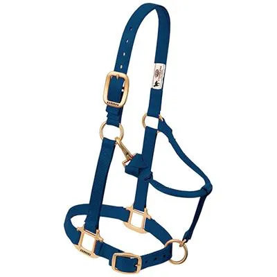 Weaver Leather Original Adjustable Chin and Throat Snap Halter, 1" Average Horse or Yearling Draft
