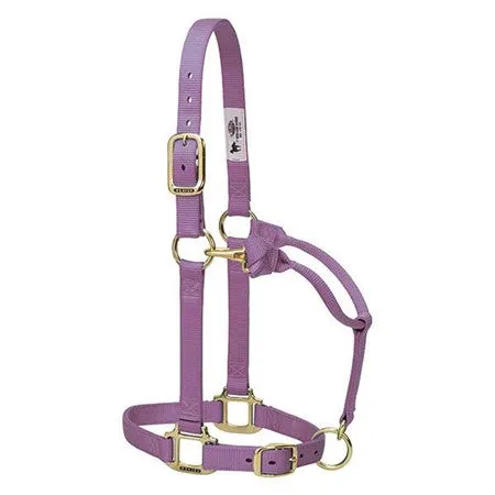 Weaver Leather Original Adjustable Chin and Throat Snap Halter, 1" Average Horse or Yearling Draft