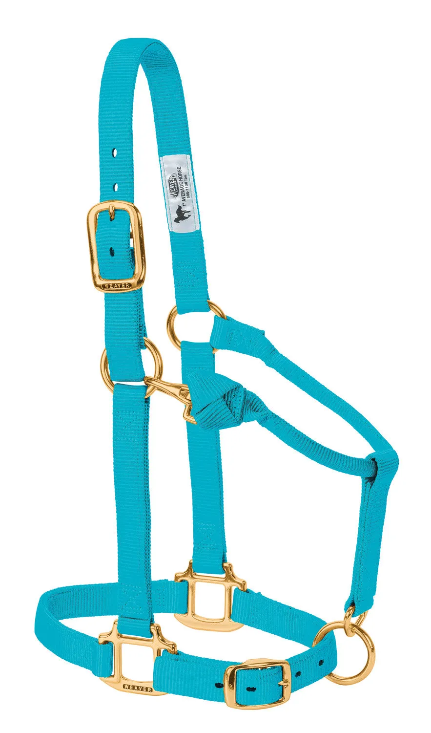 Weaver Leather Original Adjustable Chin and Throat Snap Halter, 1" Small Horse or Weanling Draft