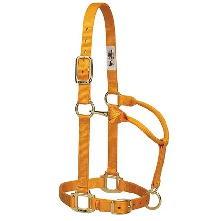 Weaver Leather Original Adjustable Chin and Throat Snap Halter, 1" Small Horse or Weanling Draft