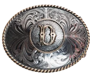 Western Initial Belt Buckle- 1 Left