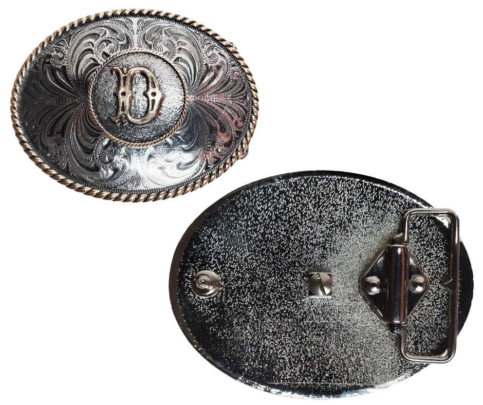 Western Initial Belt Buckle- 1 Left