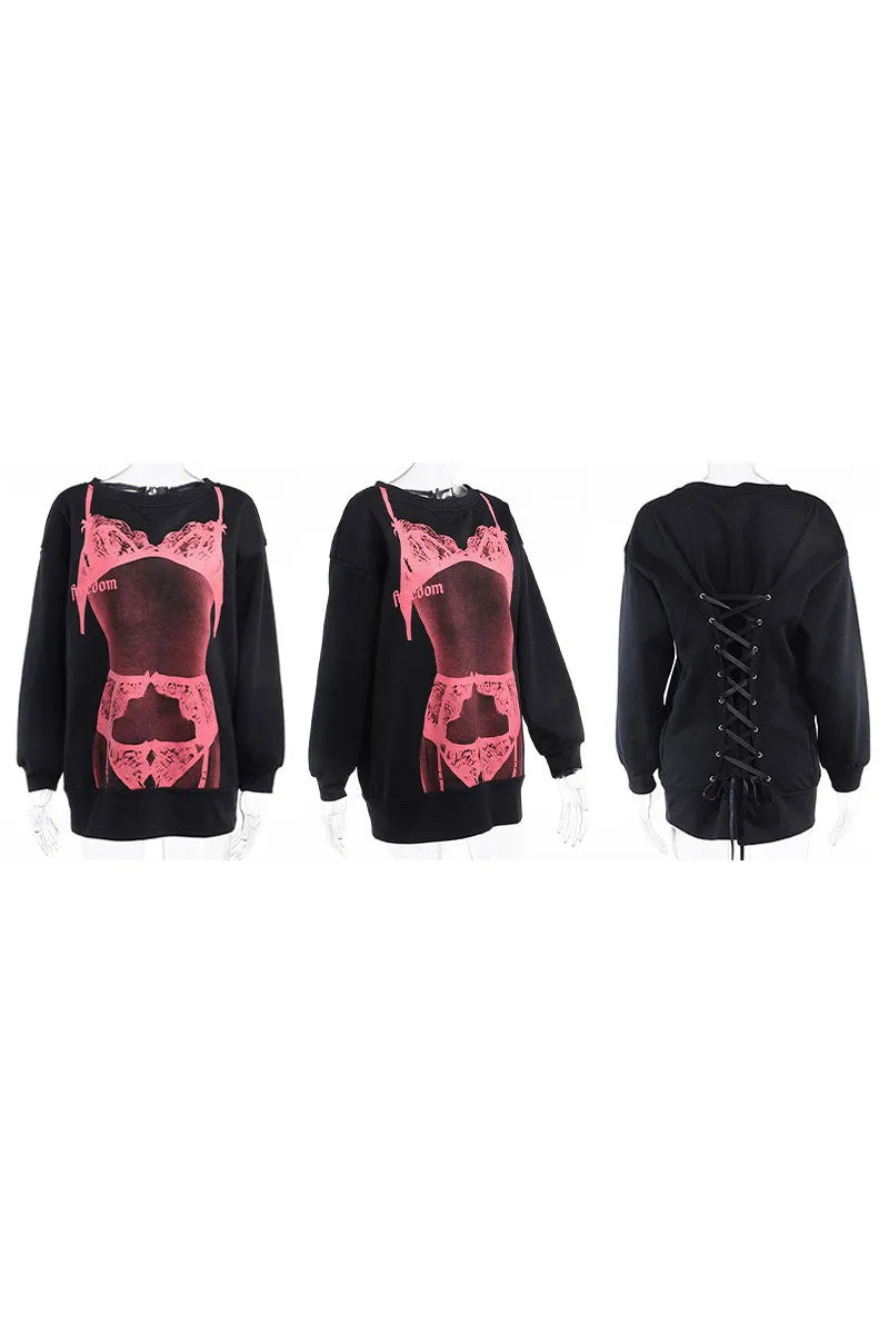 WH0212 Fleece Graphic Sweatshirt