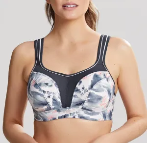 Wired Sports Bra In Abstract Ink - Panache