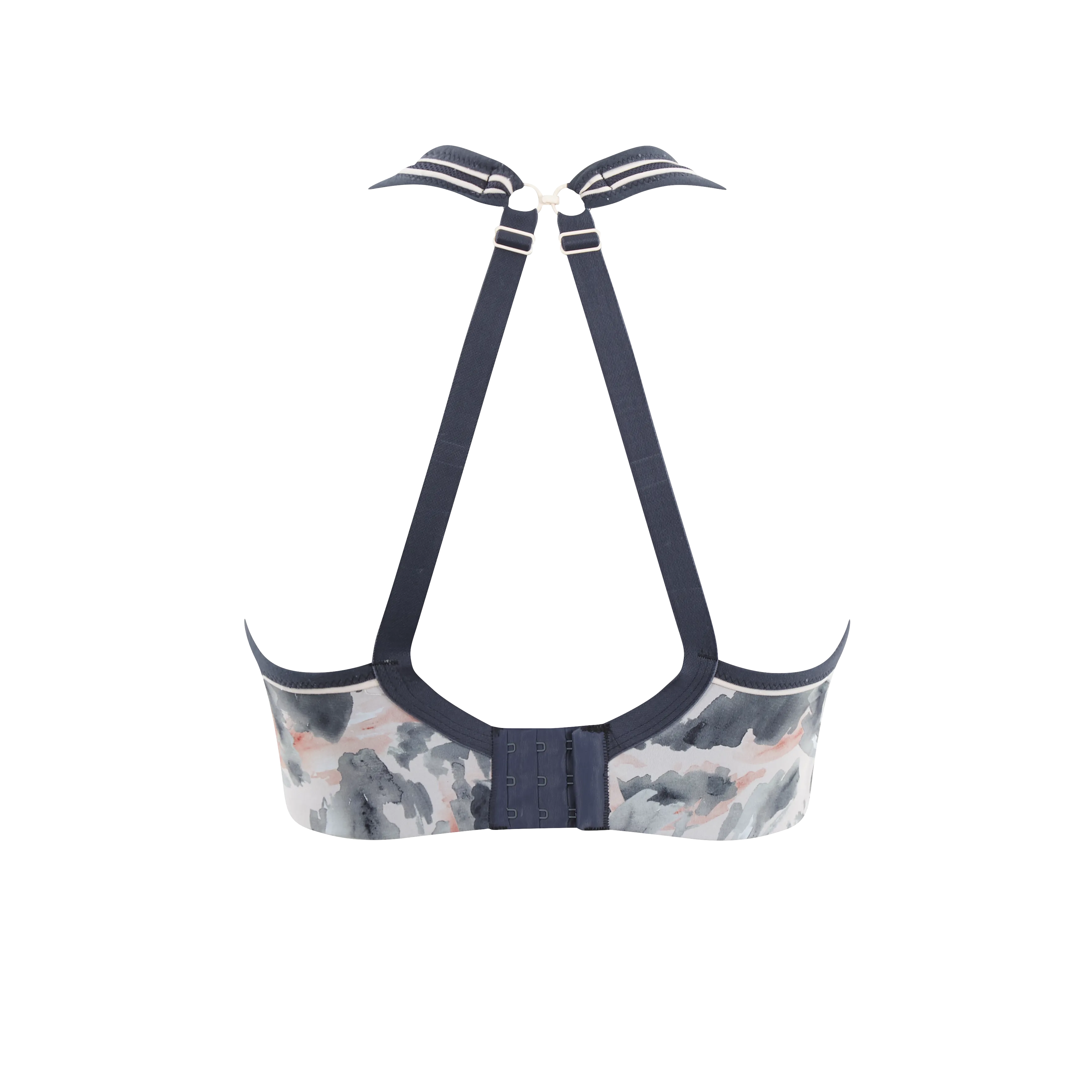 Wired Sports Bra In Abstract Ink - Panache