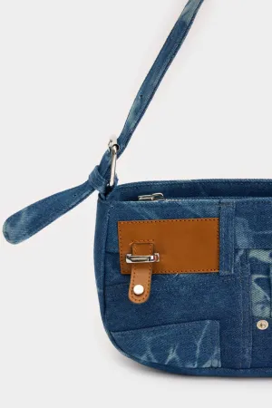 Women Jean Look Shoulder Bag