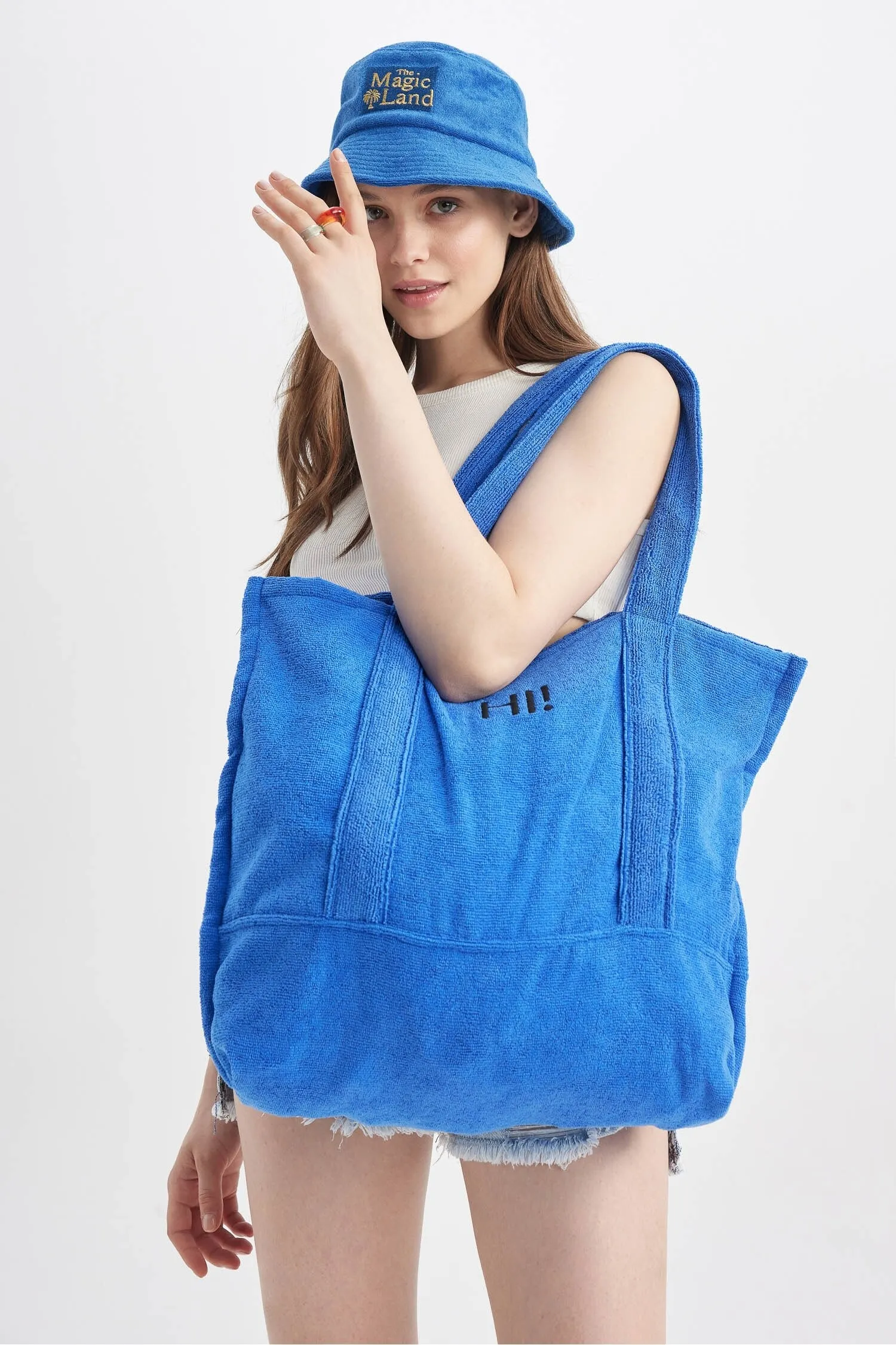 Women Towel Cloth Beach Bag