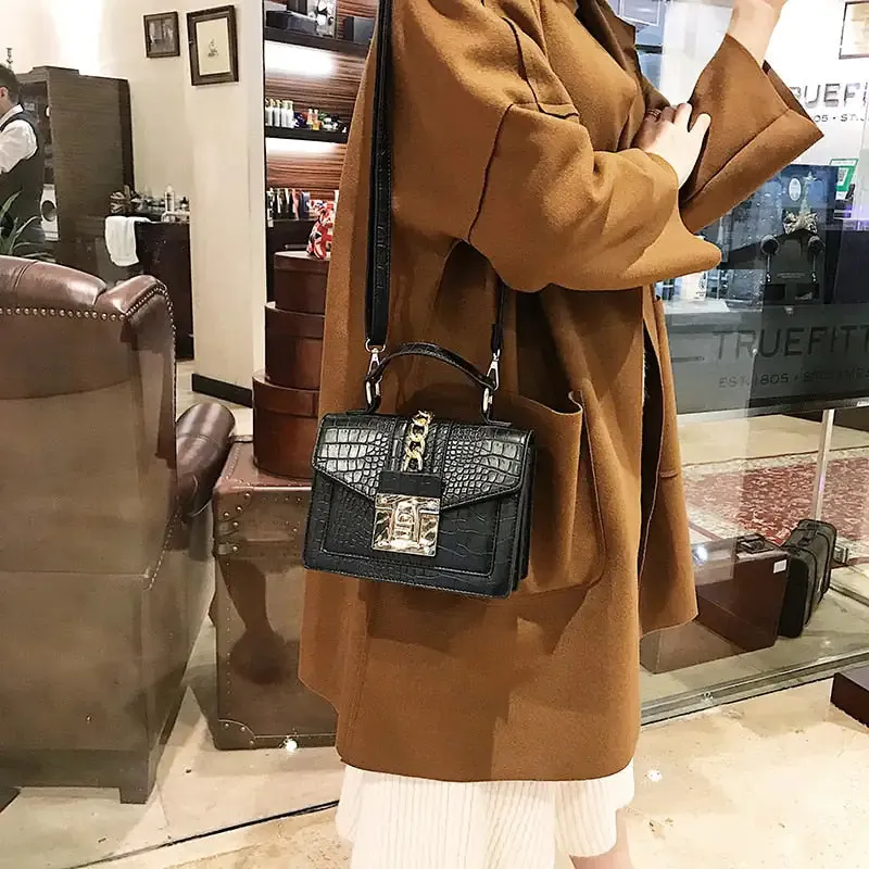 Women's Chain Detail Top-Handle Bag