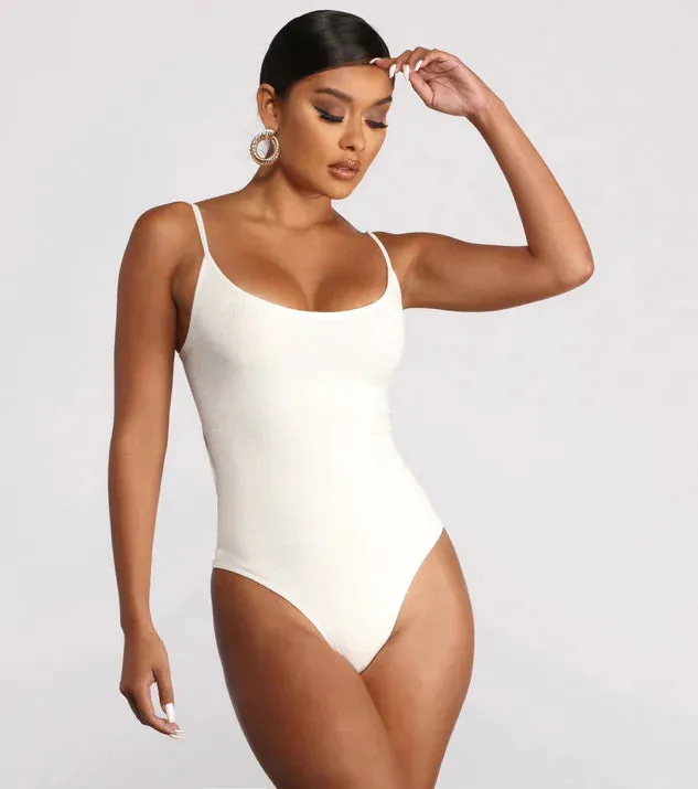 Women's Plus Size Backless String Bikini One Piece Swimsuit
