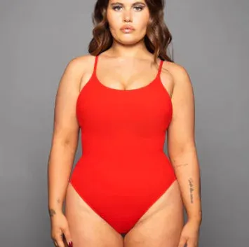 Women's Plus Size Backless String Bikini One Piece Swimsuit