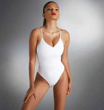 Women's Plus Size Backless String Bikini One Piece Swimsuit