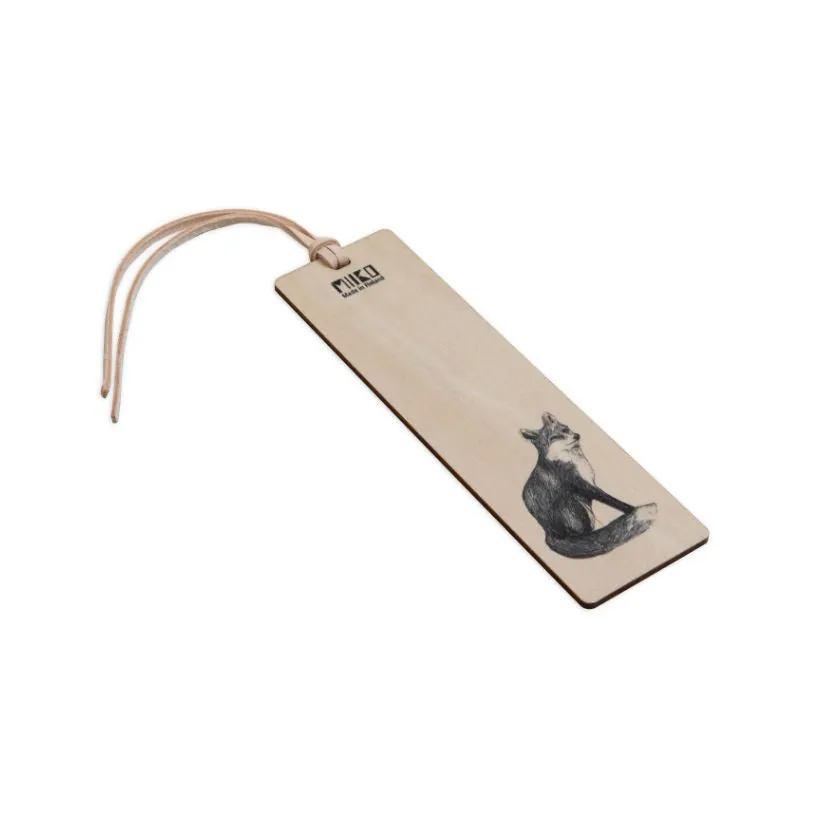 Wooden Fox bookmark