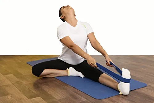 Yogasya Cotton Yoga Belt - Yoga Props for Safe and Challenging Yoga Posture - Black , 8 Feet Length - 1.5" Width ( Black )