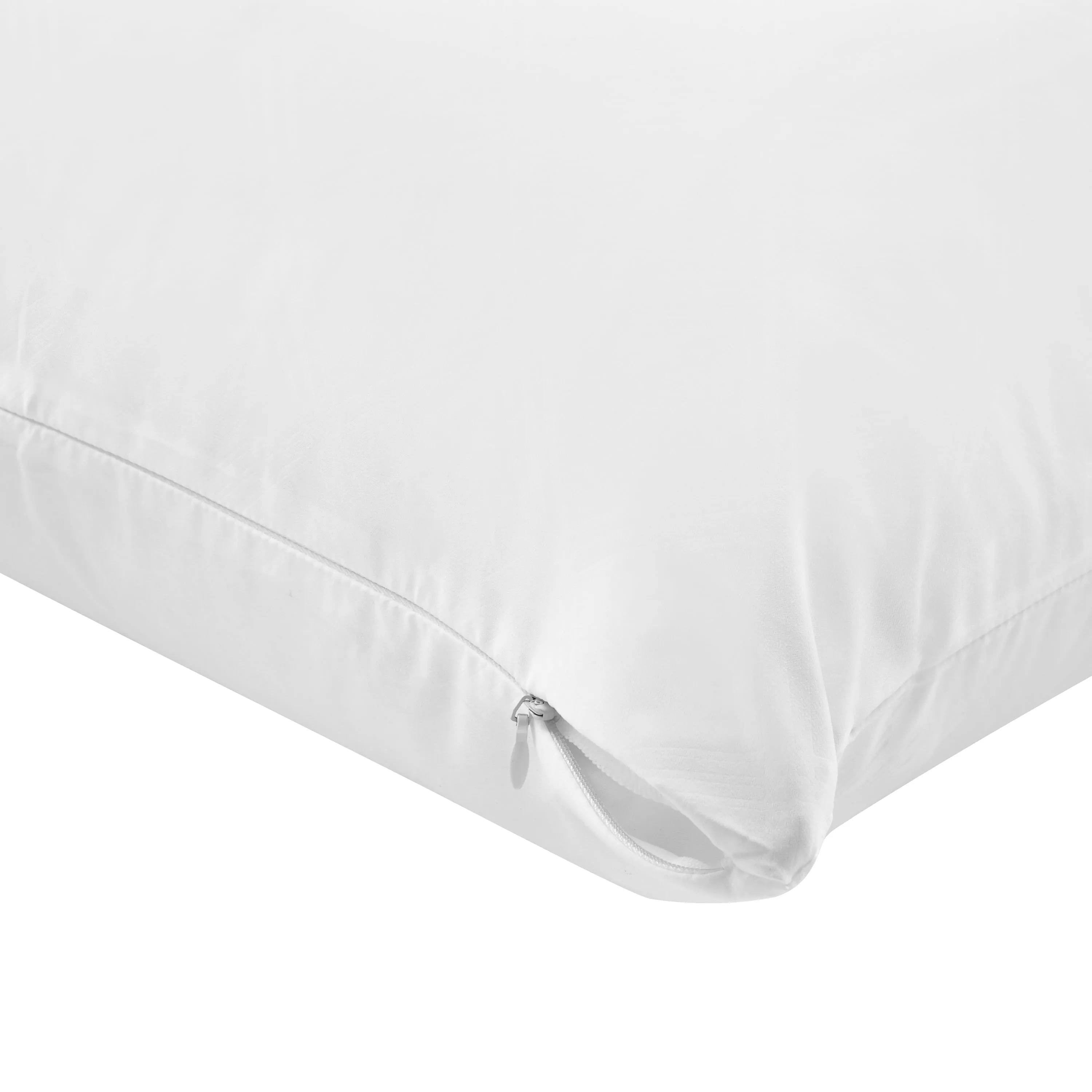 Zippered Pillow Protector Cover Cotton Touch Standard/Queen Covers 28x20 4 Pack